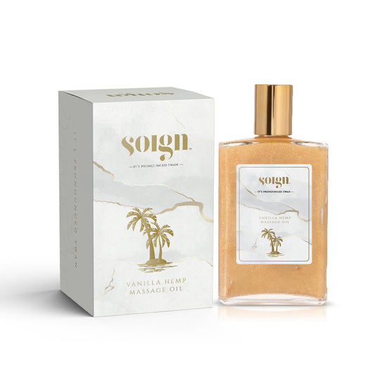Vanilla Moisturizing CBD Sensual massage Oil for partners comes in 3 sizes multiple scents