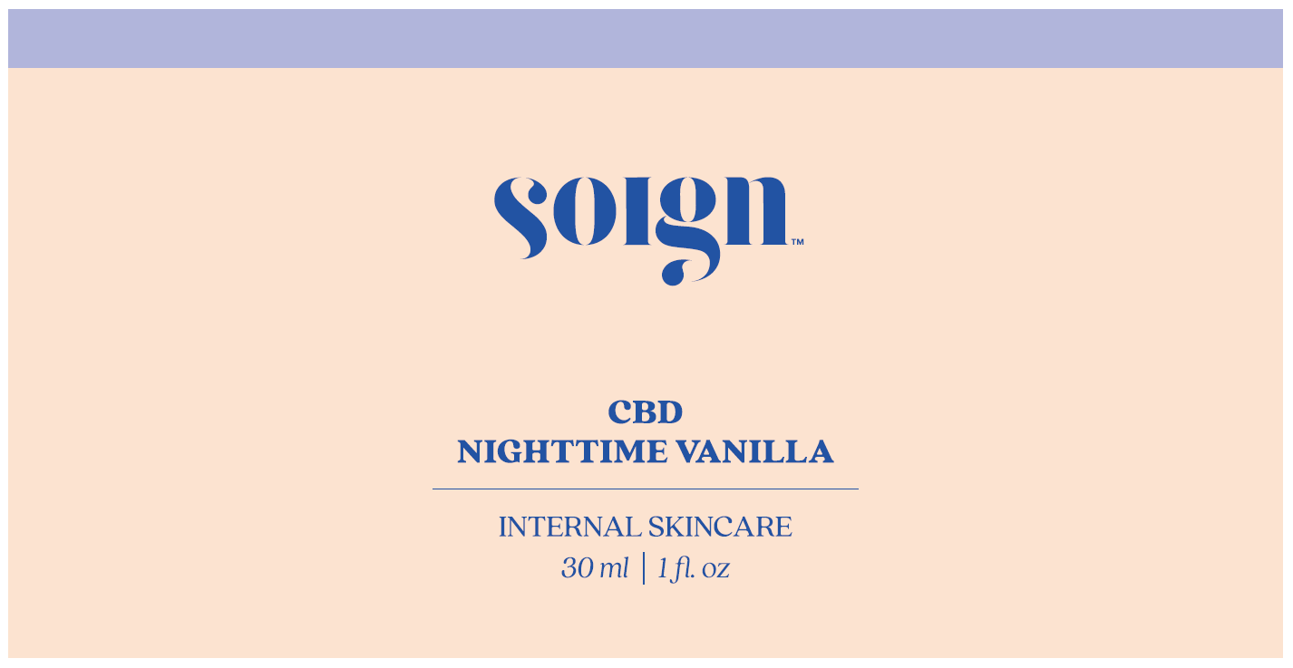 Vanilla Nighttime Internal Skincare w CBD (oral drops)